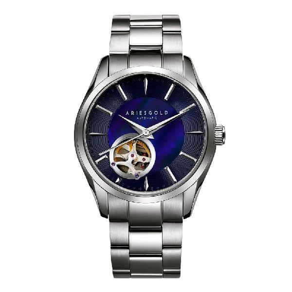 ARIES GOLD AUTOMATIC INFINUM SILVER L 9023 S-BU STAINLESS STEEL WOMEN'S WATCH